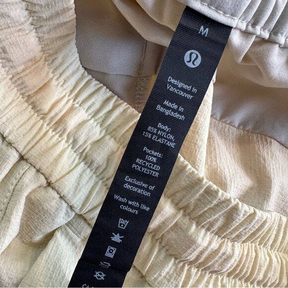 Lululemon Bowline 8” Stretch Ripstop Shorts Lemon Chiffon Yellow Size Medium - Picture 7 of 9